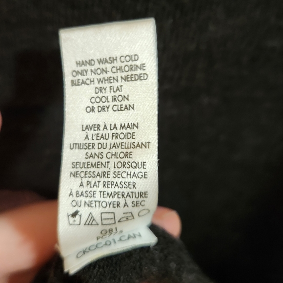 Calvin Klein Black Merino Wool Sweater - Picture 5 of 5